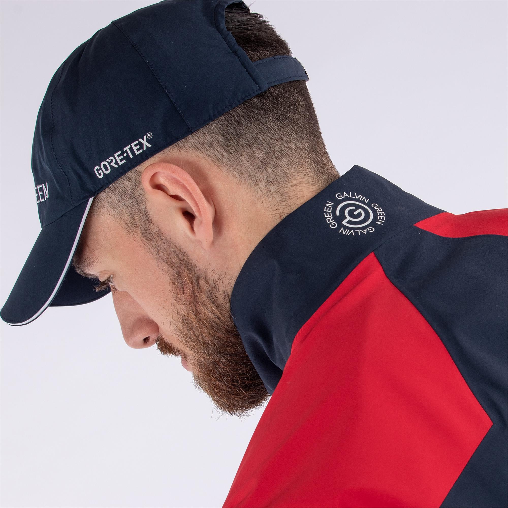 Galvin Green Armstrong Paclite Gore-tex Waterproof Jacket Navy/White/Red
